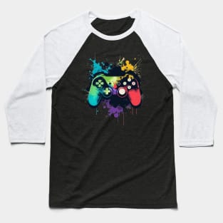 Hip Hop Graffiti Game Controller Sign Design for Boys Kids Baseball T-Shirt